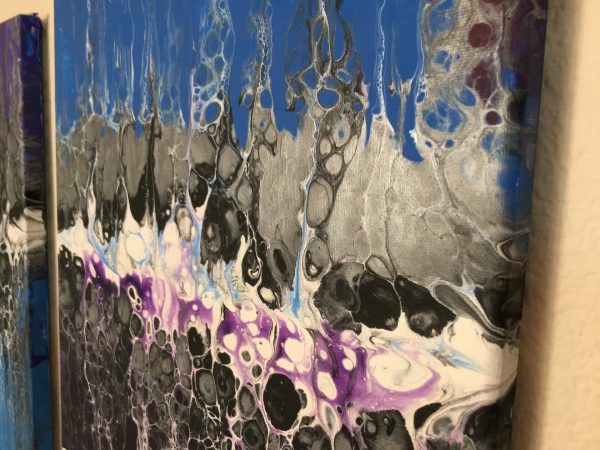 Blue and Purple Swipe - Detail