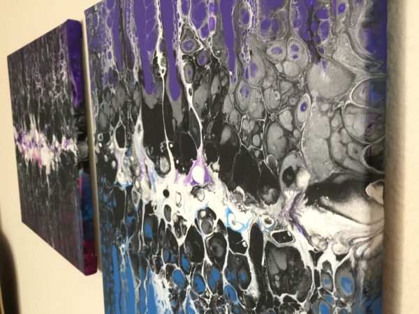 Blue and Purple Swipe - Detail